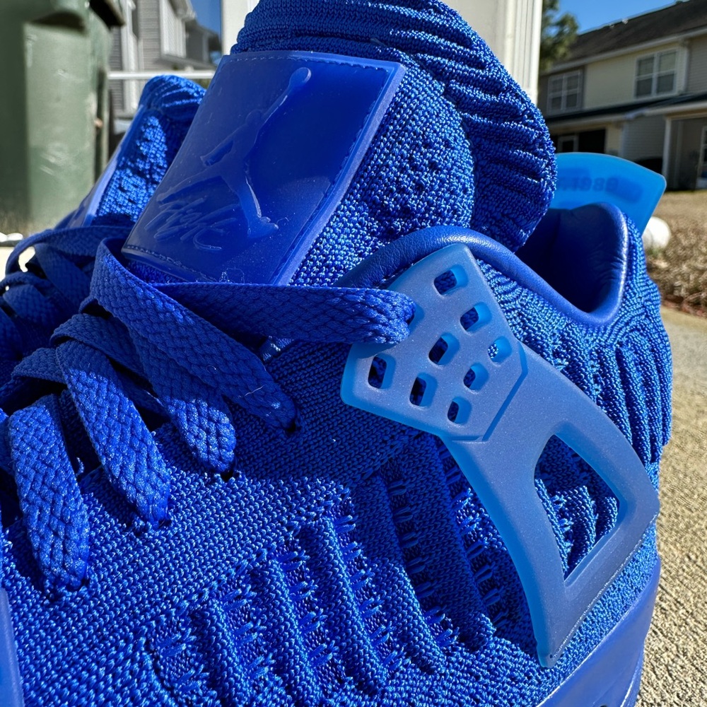 Men's Air Jordan 4 Retro Flyknit Hyper Royal